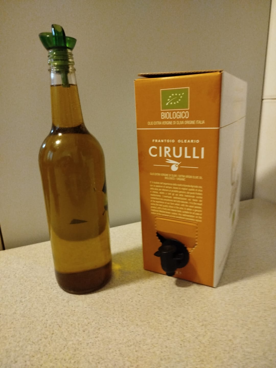 Customer photo review of Bag in box di olio extravergine Biologico • 5 Litri
