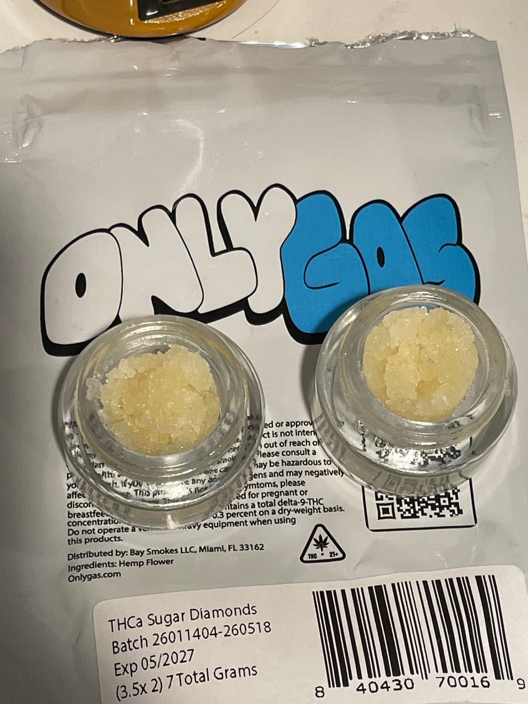 Customer photo review of THCa Sugar Diamonds