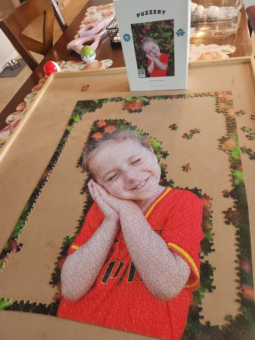 Customer photo review of Custom jigsaw puzzle