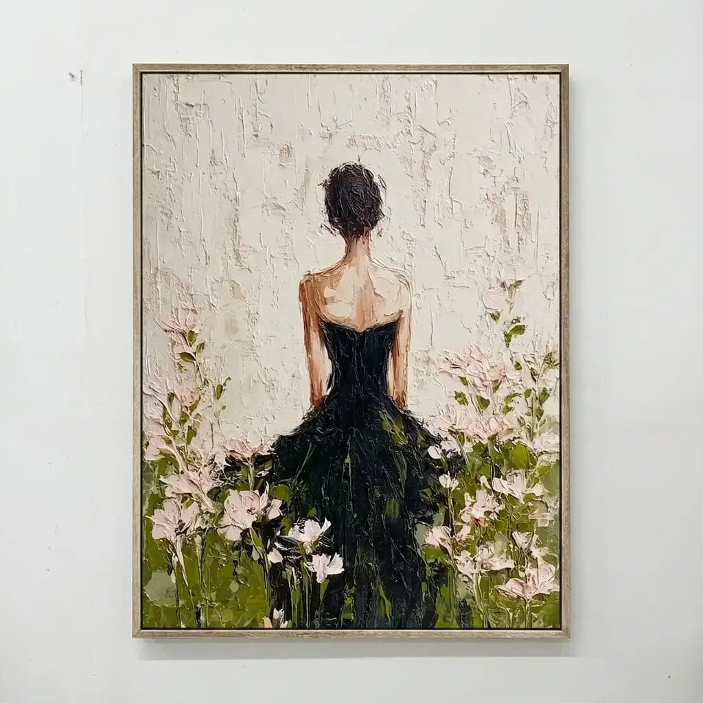 Customer photo review of Impressionist Lady in Black Gown