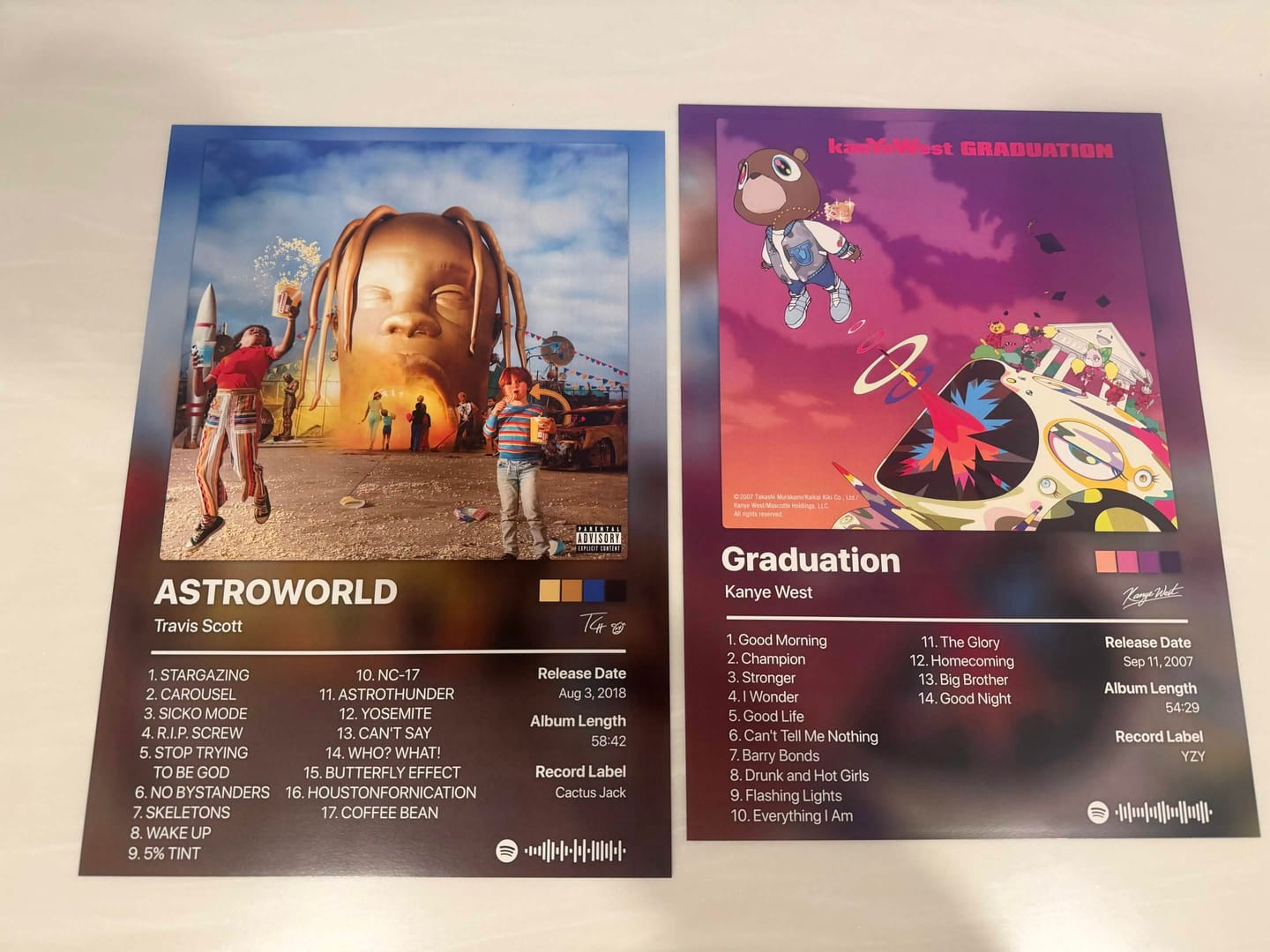 Customer photo review of Kanye West Graduation Album Poster