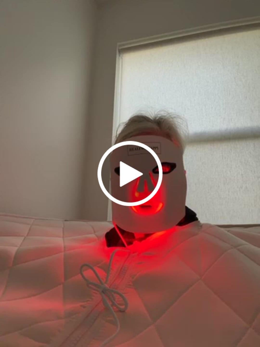 Customer video review of Luxe Professional Skin Care Rejuvenating LED Face Mask