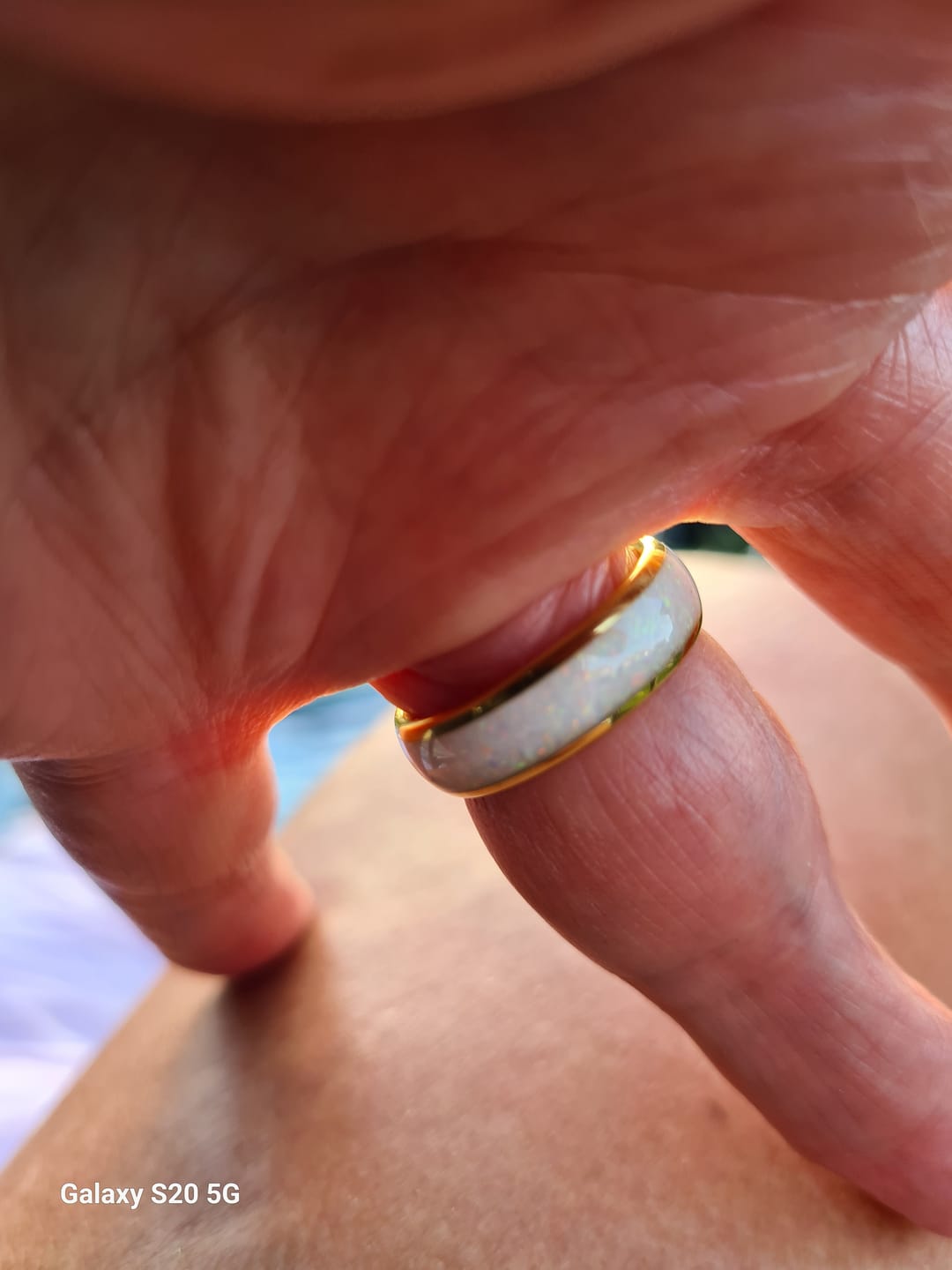 Customer photo review of Engrave Your Ring