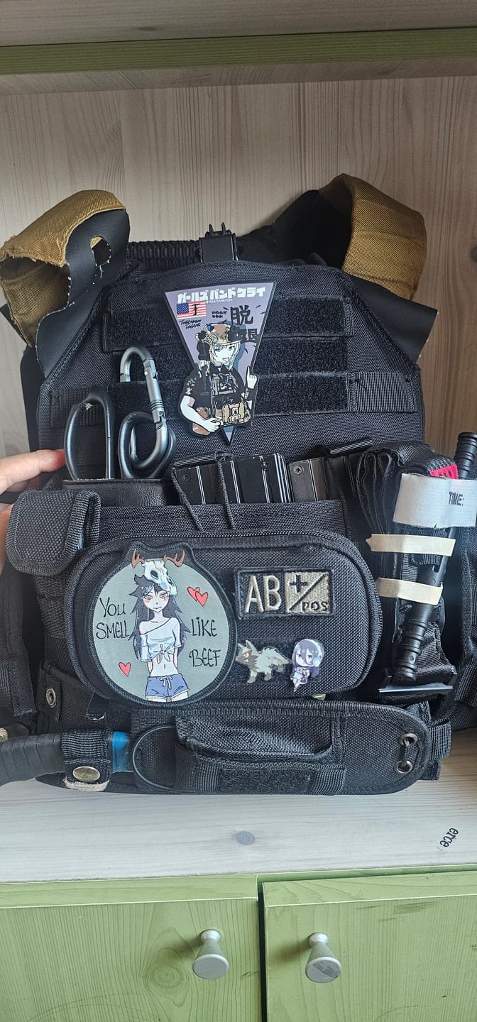 Customer photo review of Anime Girls Band Tactical Morale Patch