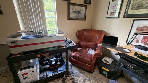 Customer photo review of Bundle Sale | Monport Reno45 Pro Vision 45W Desktop CO2 Laser Engraver & Cutter (16" X 12") with 8MP HD Camera and Magnetic Assisted Focus