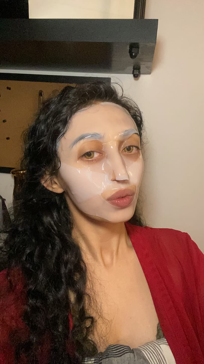 Customer photo review of HydroVeil Mask