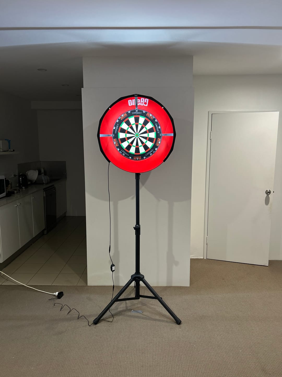 Customer photo review of Shot - Lumen Core Dartboard Lighting System