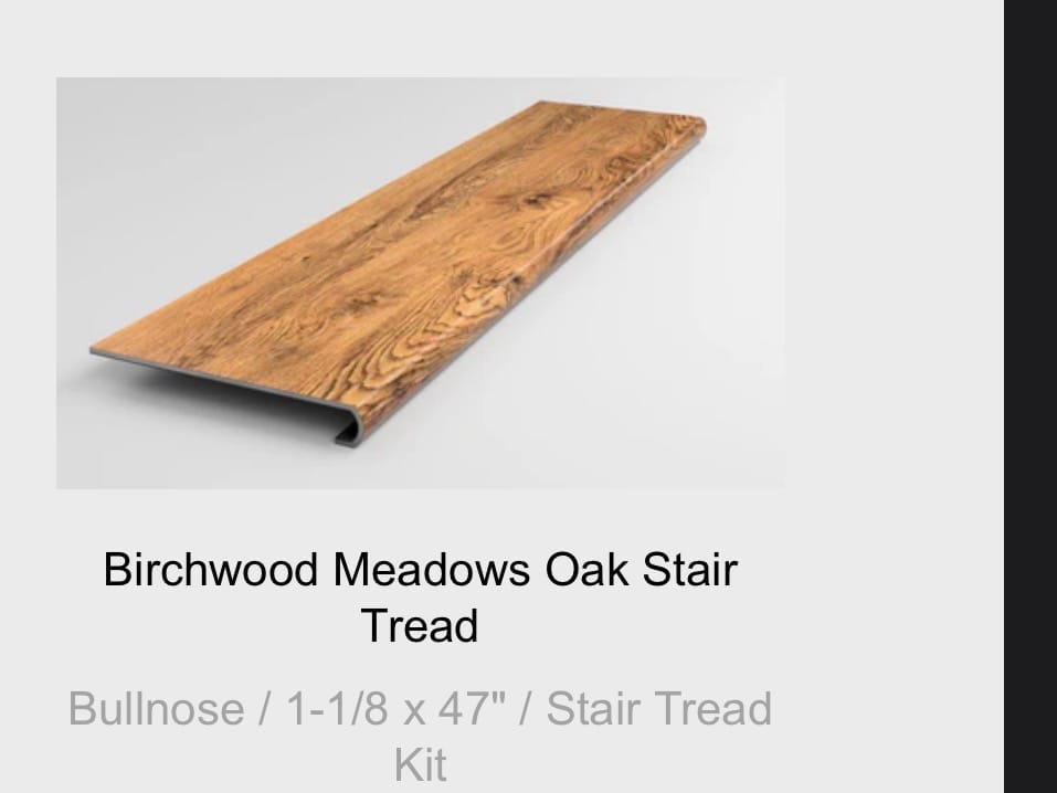 Customer photo review of Birchwood Meadows Oak Stair Tread