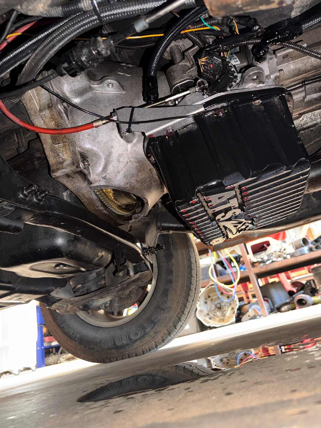 Customer photo review of FSD 2003-2007 Dodge Cummins  Stock Replacement  Transmission Line Kit Black Braided