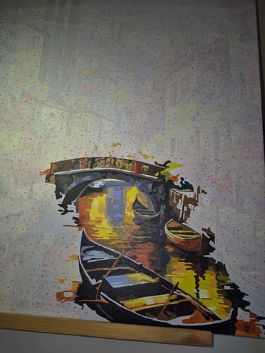 Customer photo review of Sunset Italian Canal Village (80 Colors)