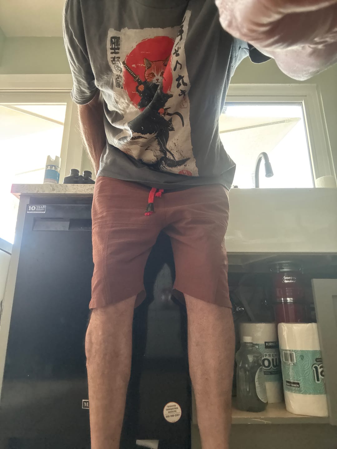 Customer photo review of Tekida Longline Shorts