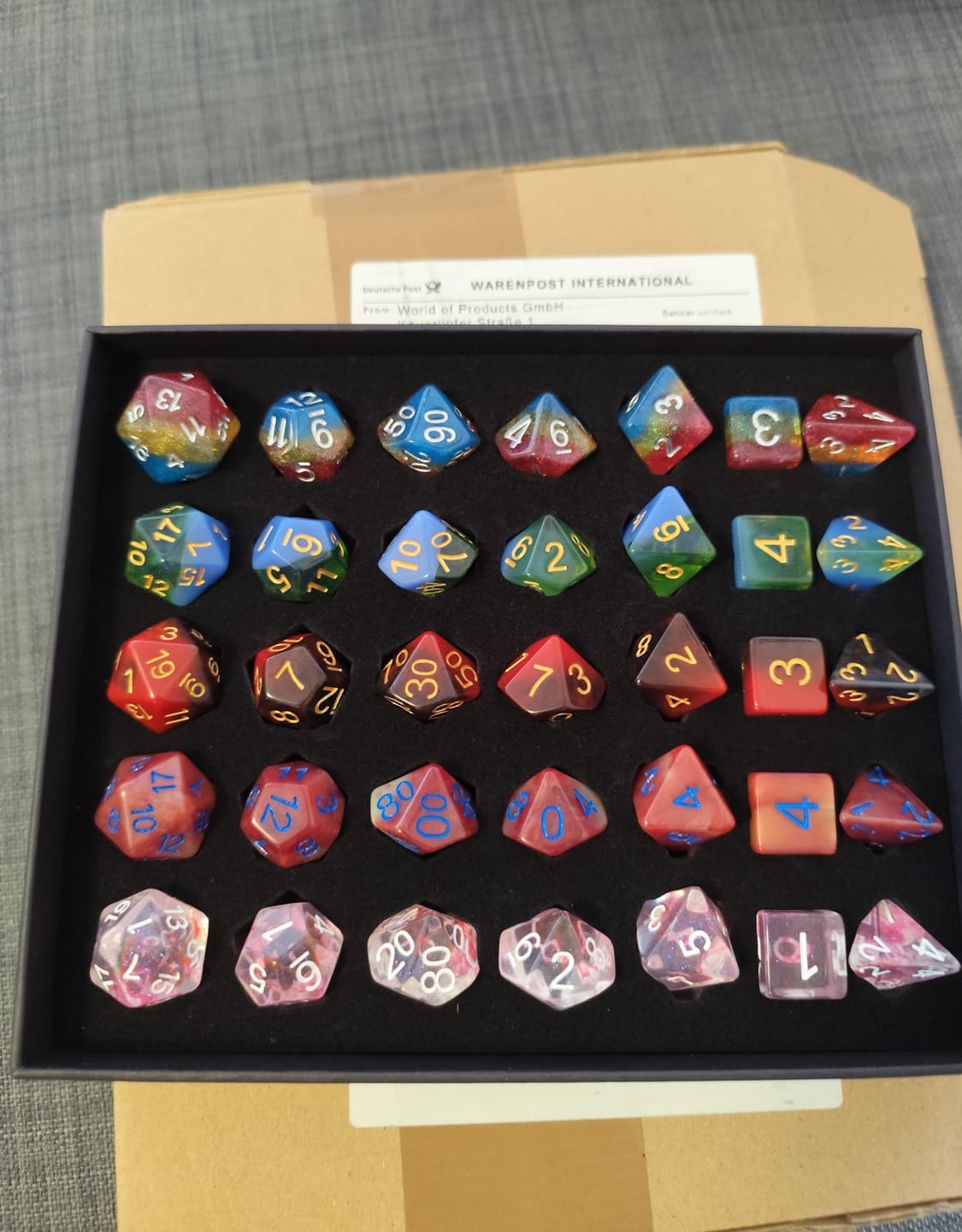 Customer photo review of Mystery Packs (Acryl, Resin, Metall)