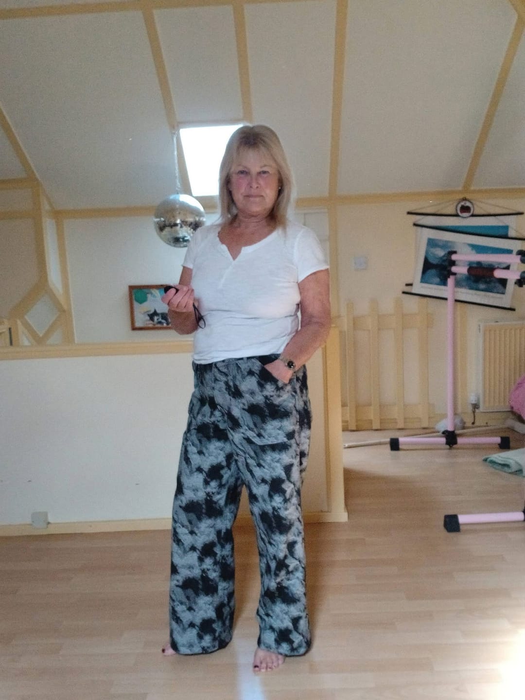 Customer photo review of Smokey Texture Jacquard Denim Fabric