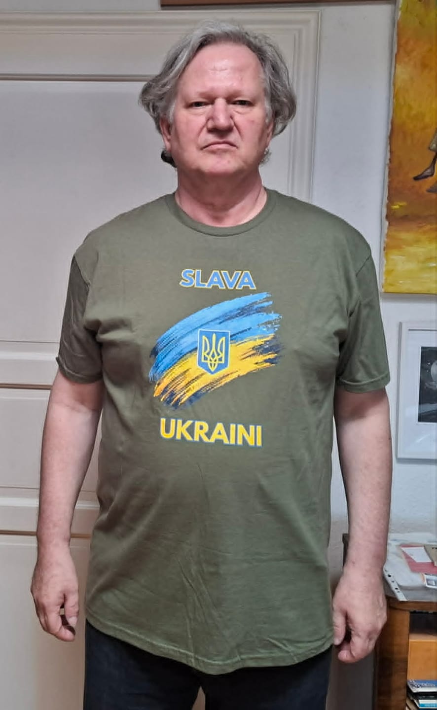 Customer photo review of Slava Ukraini T-Shirt