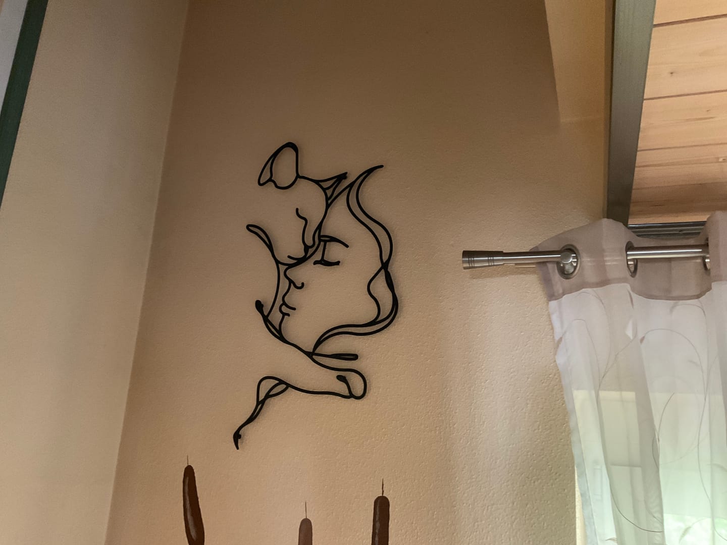 Customer photo review of Décoration Murale Métal - Amoureux des chats