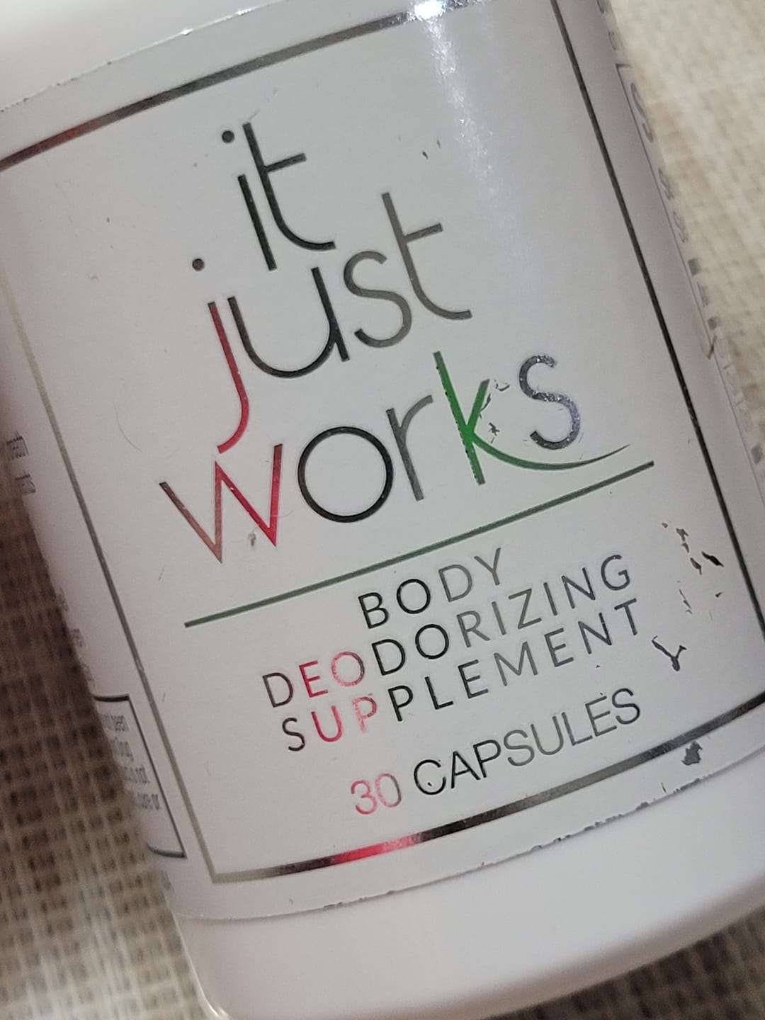 Customer photo review of Full Body Deodorizing Supplement | 30 Capsules