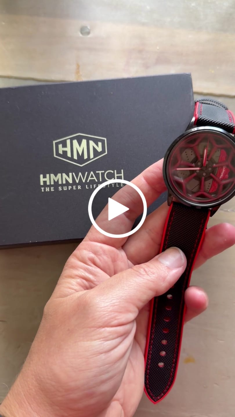 Customer video review of Premium Red Rubber Strap