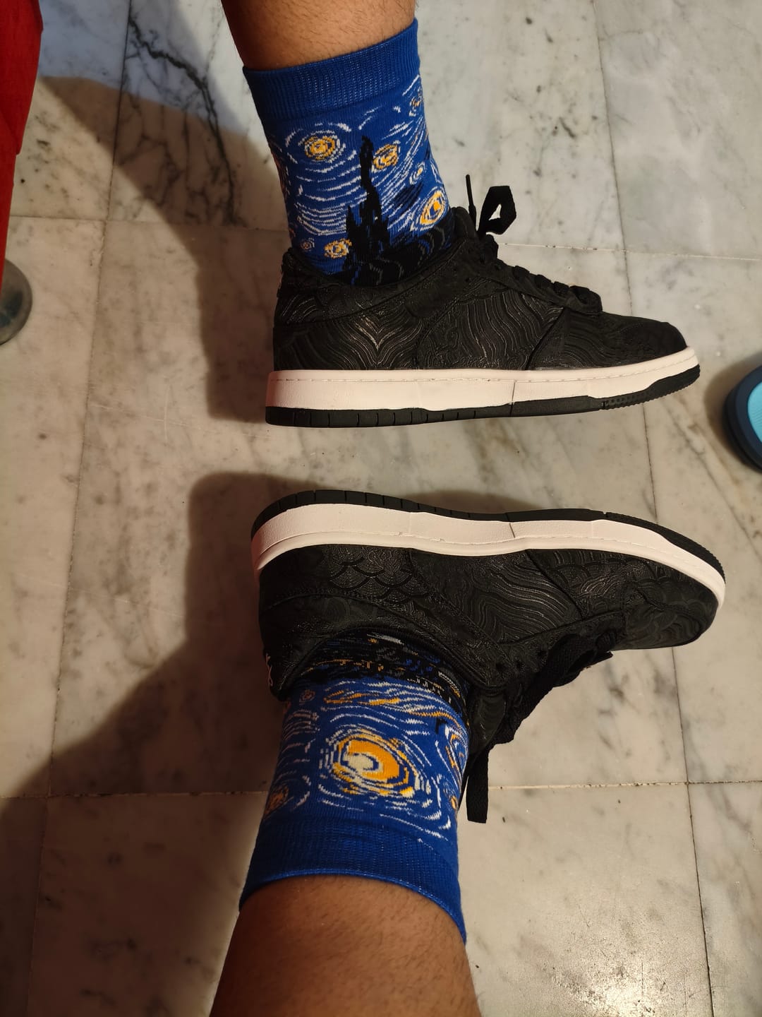 Customer photo review of Nihonga inspired Silk Sneakers