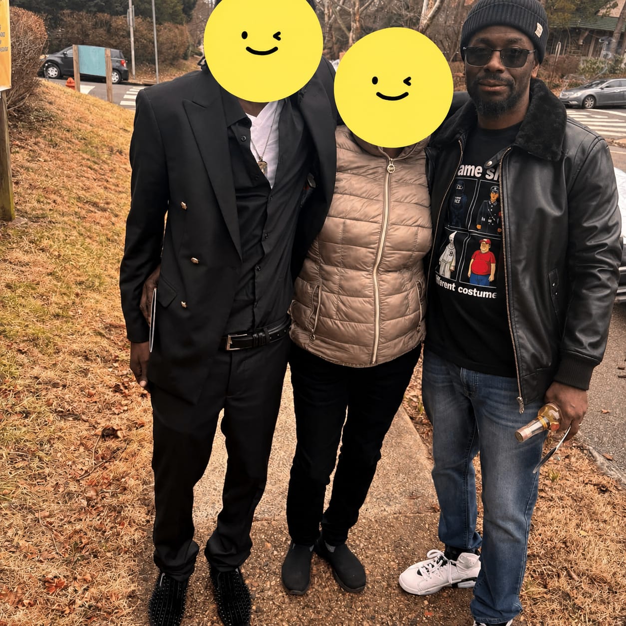 Customer photo review of Dominus G-1 Flight Bomber Black Leather Jacket For Men
