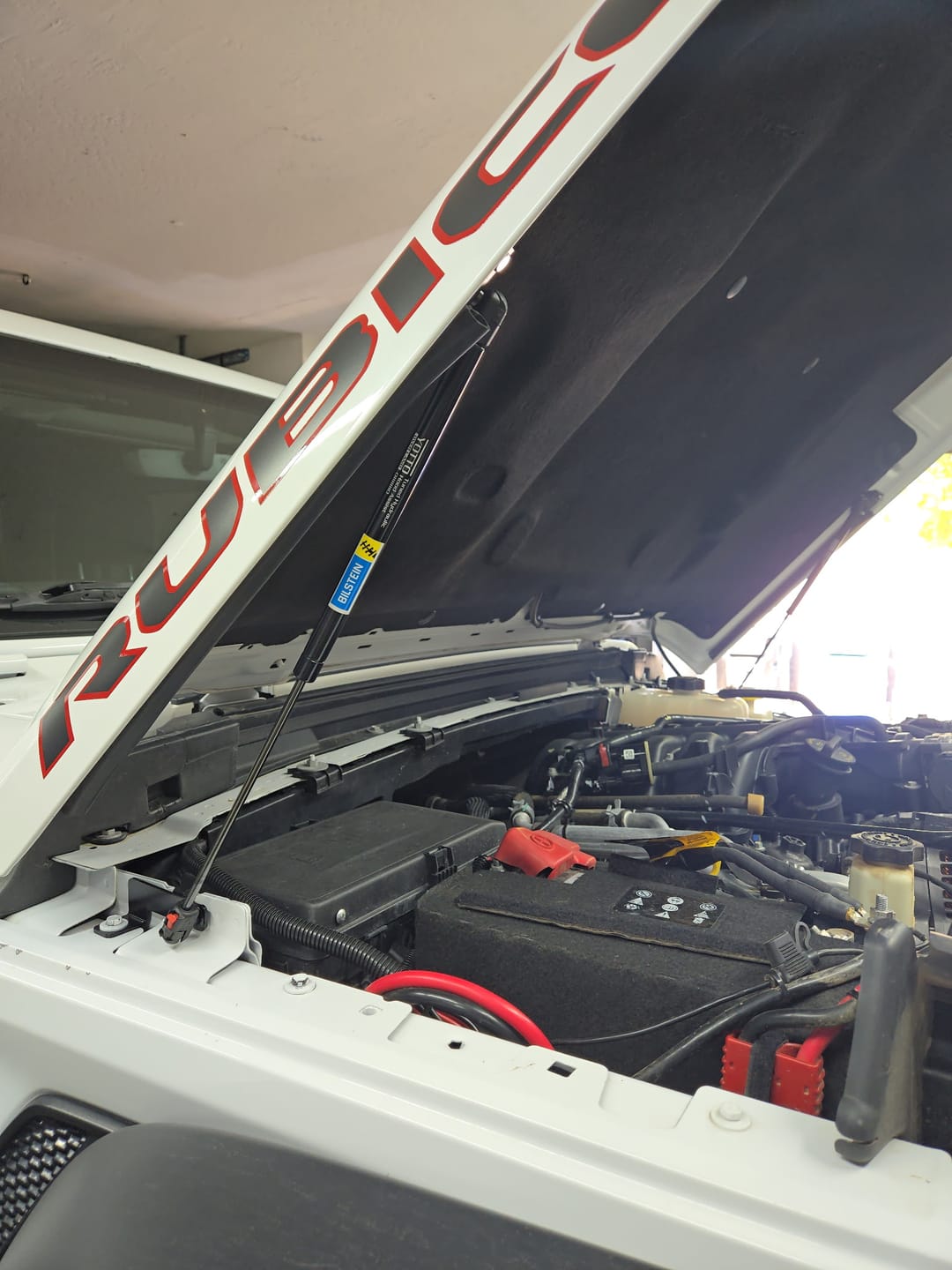 Customer photo review of Beefy Hydraulic Hood QuickLift for JL & JT
