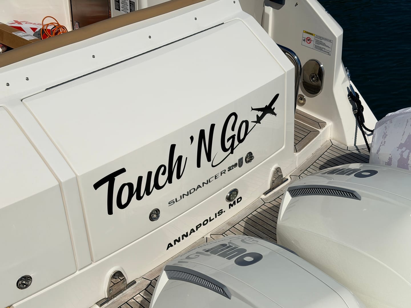 Customer photo review of Boat Logo Decal