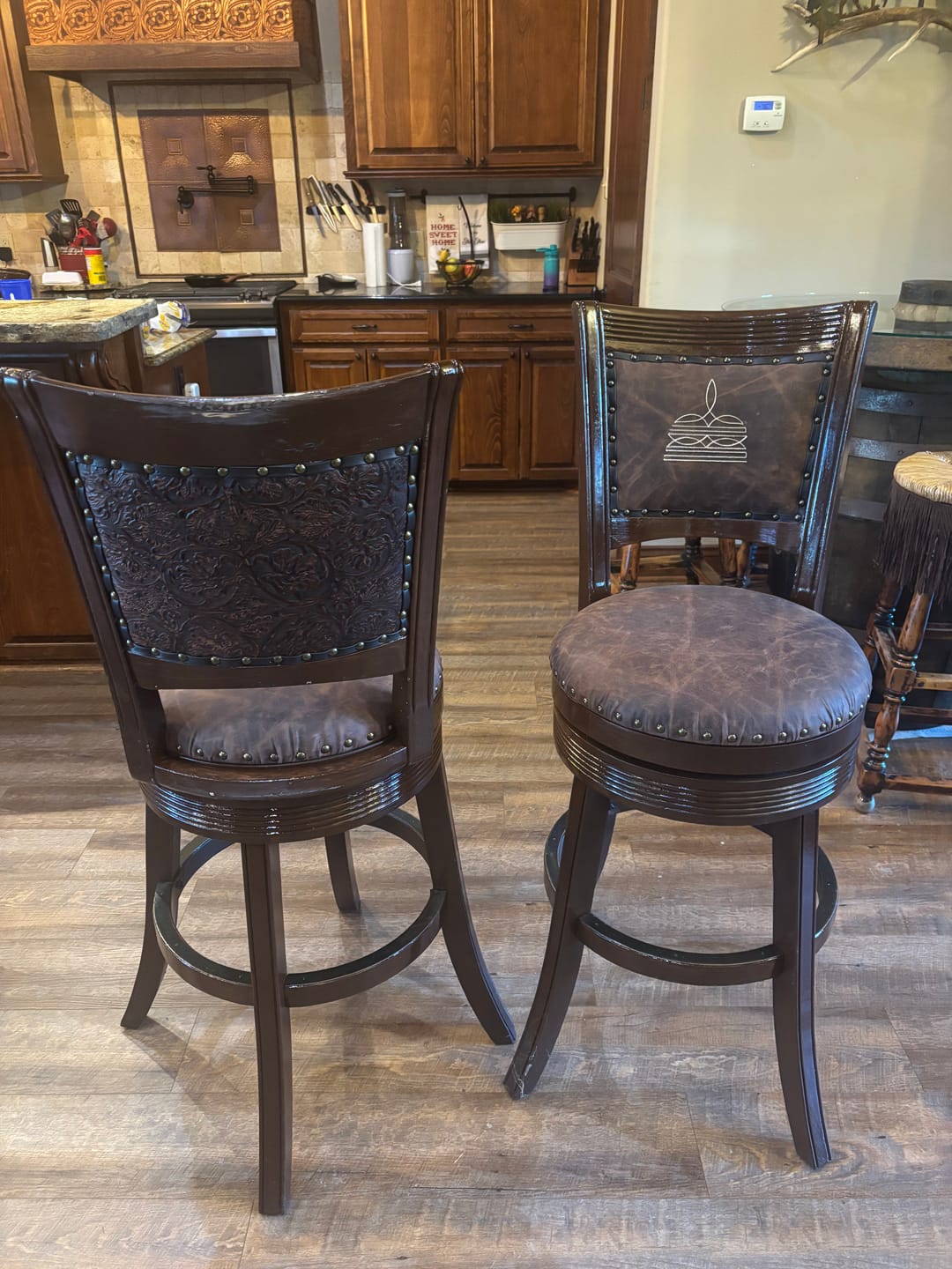 Customer photo review of 1" Raw Edge Nappa Lamb Leather Trim