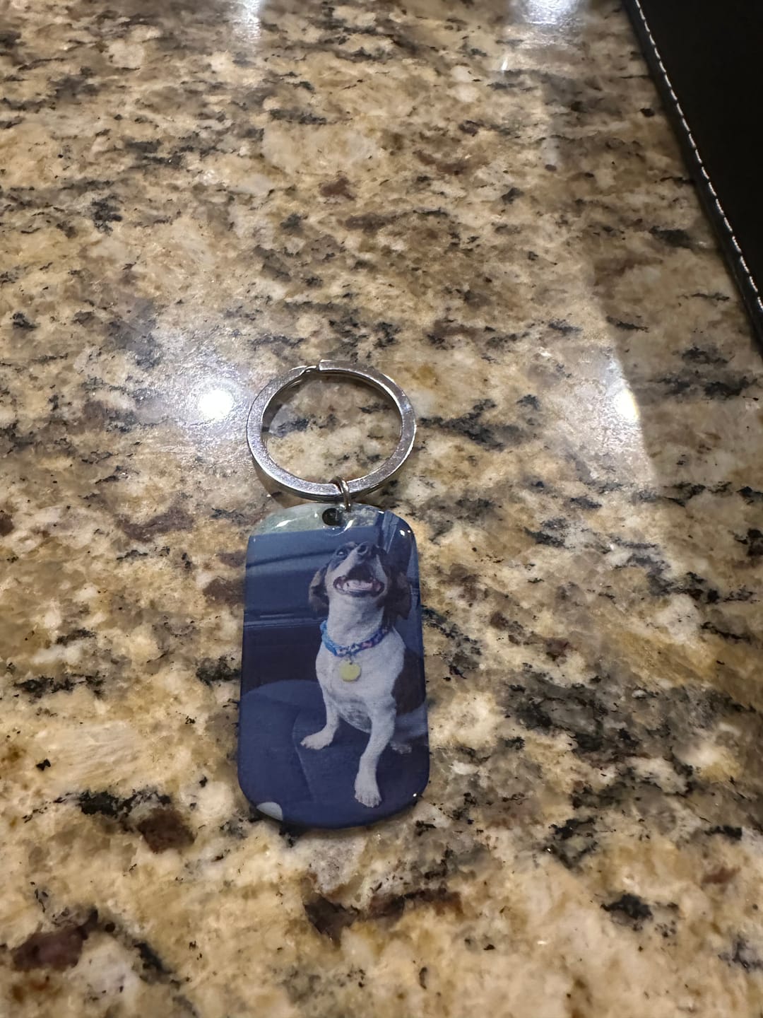 Customer photo review of DON'T CRY FOR ME I'M OK!! - UPLOAD IMAGE - PERSONALIZED KEYCHAIN