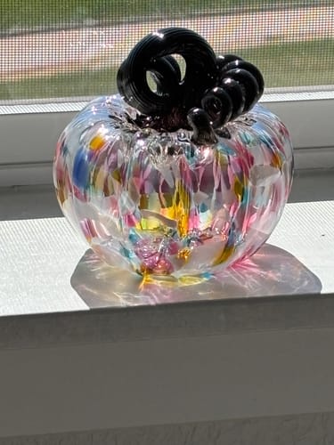 Customer photo review of shh... SECRET $25 VIP Mystery Glass Pumpkin
