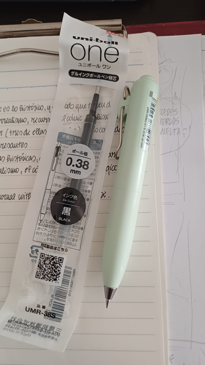 Customer photo review of Uni-ball One - Repuesto Lápiz Gel 0,38 mm
