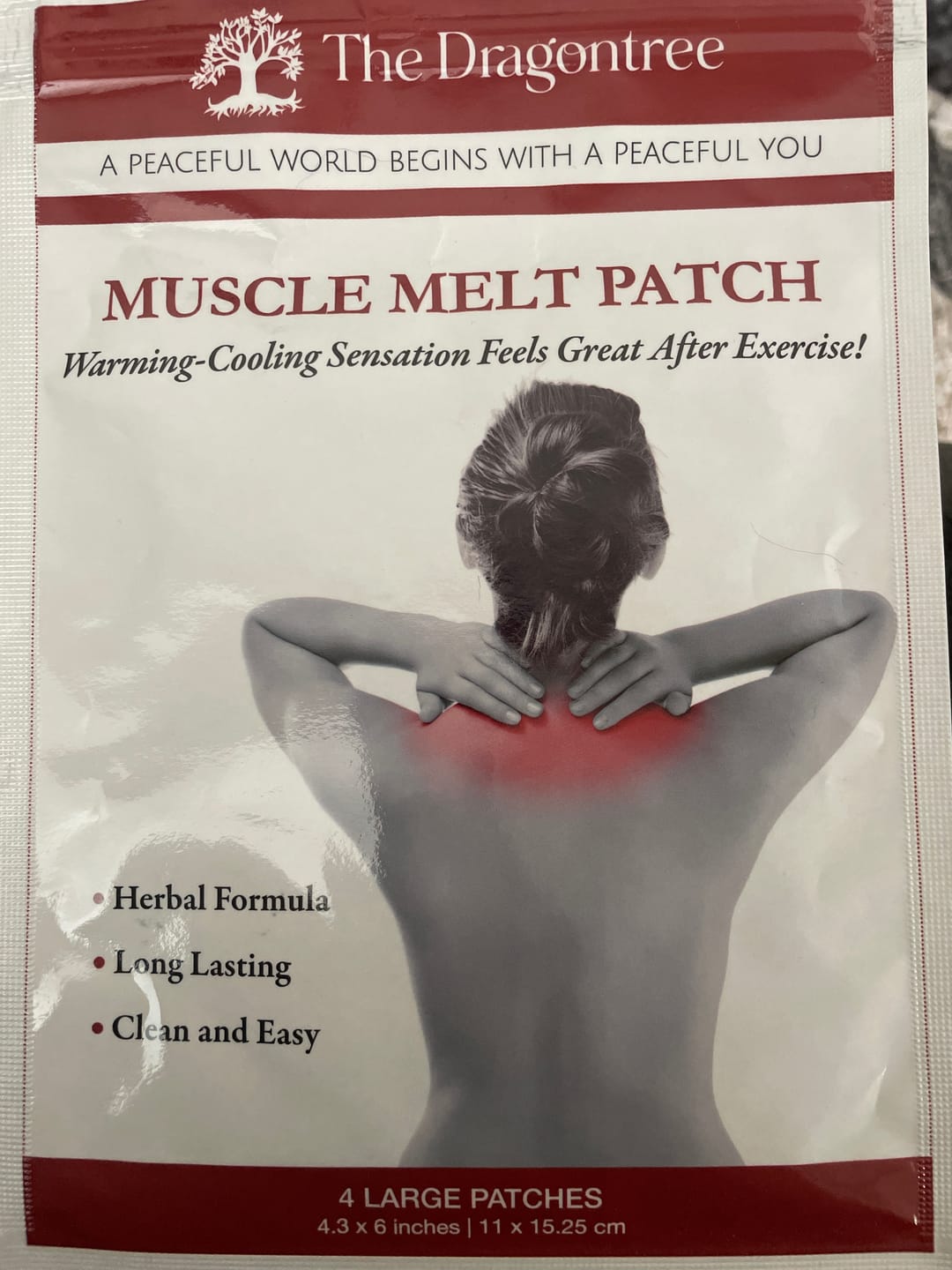 Customer photo review of Muscle Melt Patch (Special Offer)