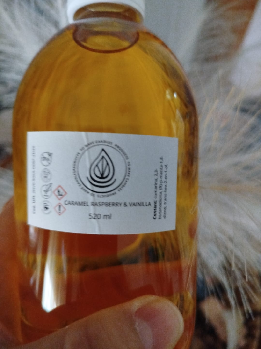 Customer photo review of Fragancia CARAMEL RASPBERRY & VAINILLA