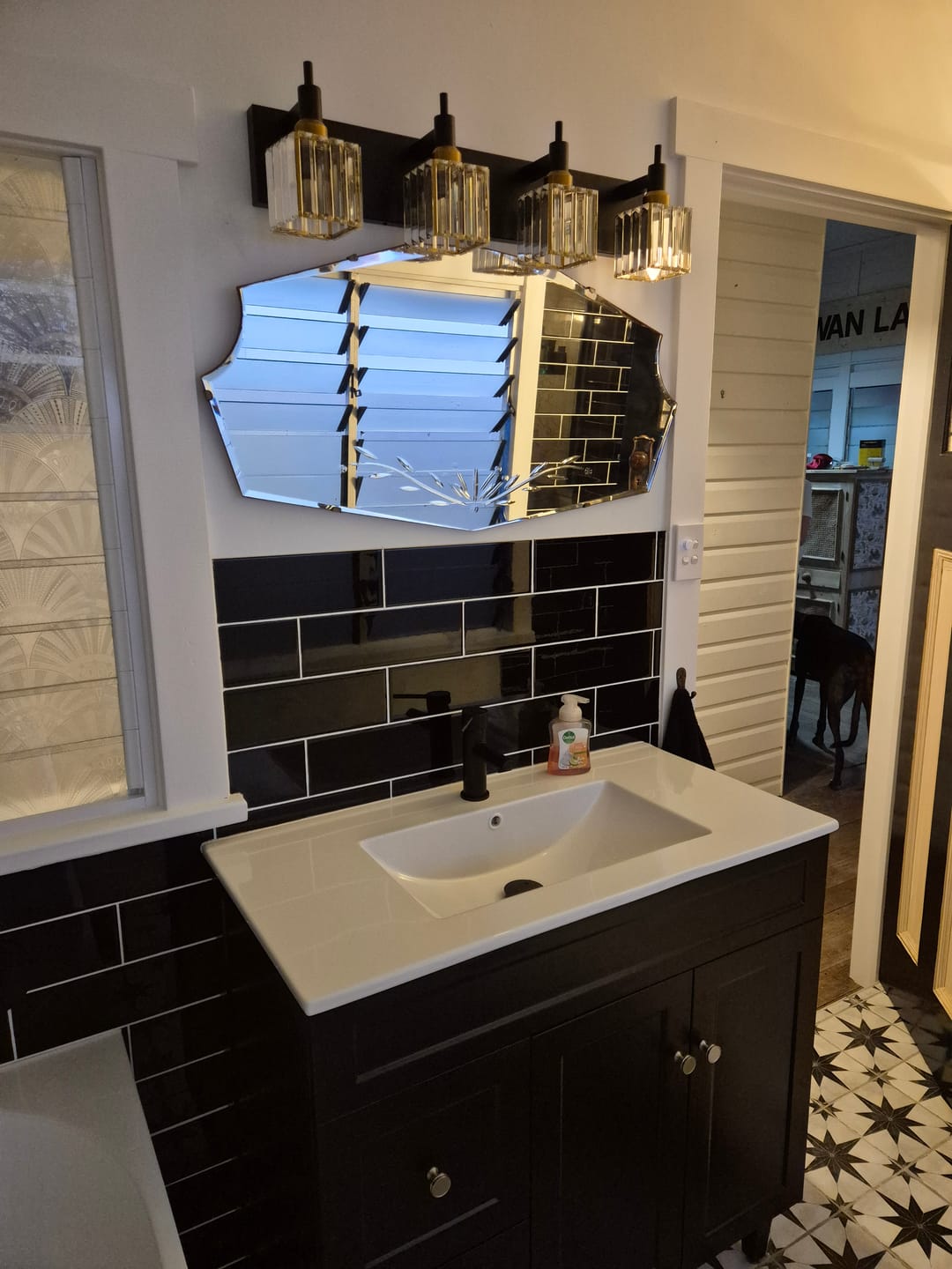 Customer photo review of Modern Luxury Bathroom Crystal Wall Light