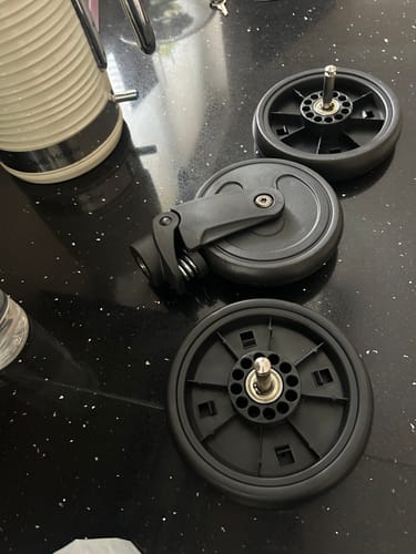 Customer photo review of Replacement Wheels For The Lejoux Stroller