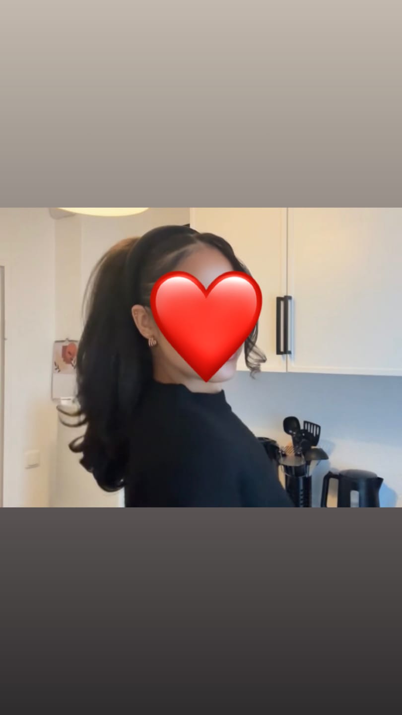 Customer photo review of LAMARA PONYTAIL DARK BROWN