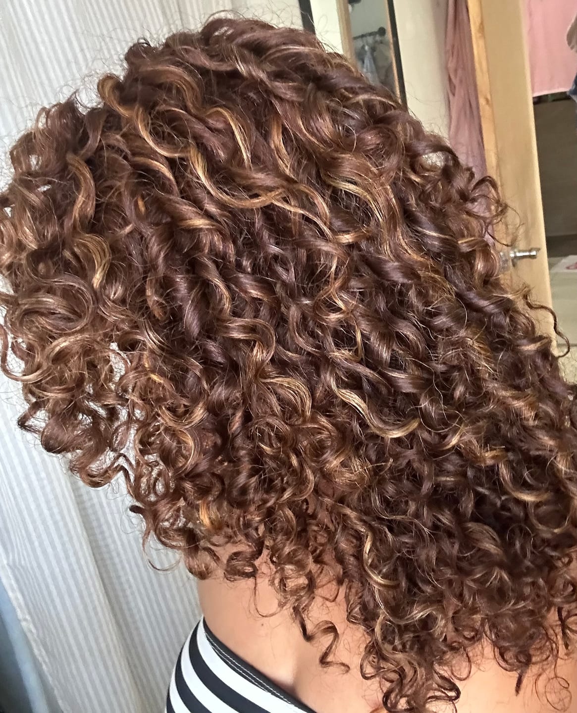 Customer photo review of Hair Mask & Leave In