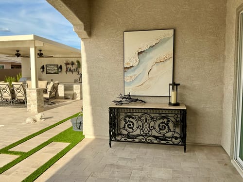 Customer review photo for Plaster Art Texture Painting #SG454