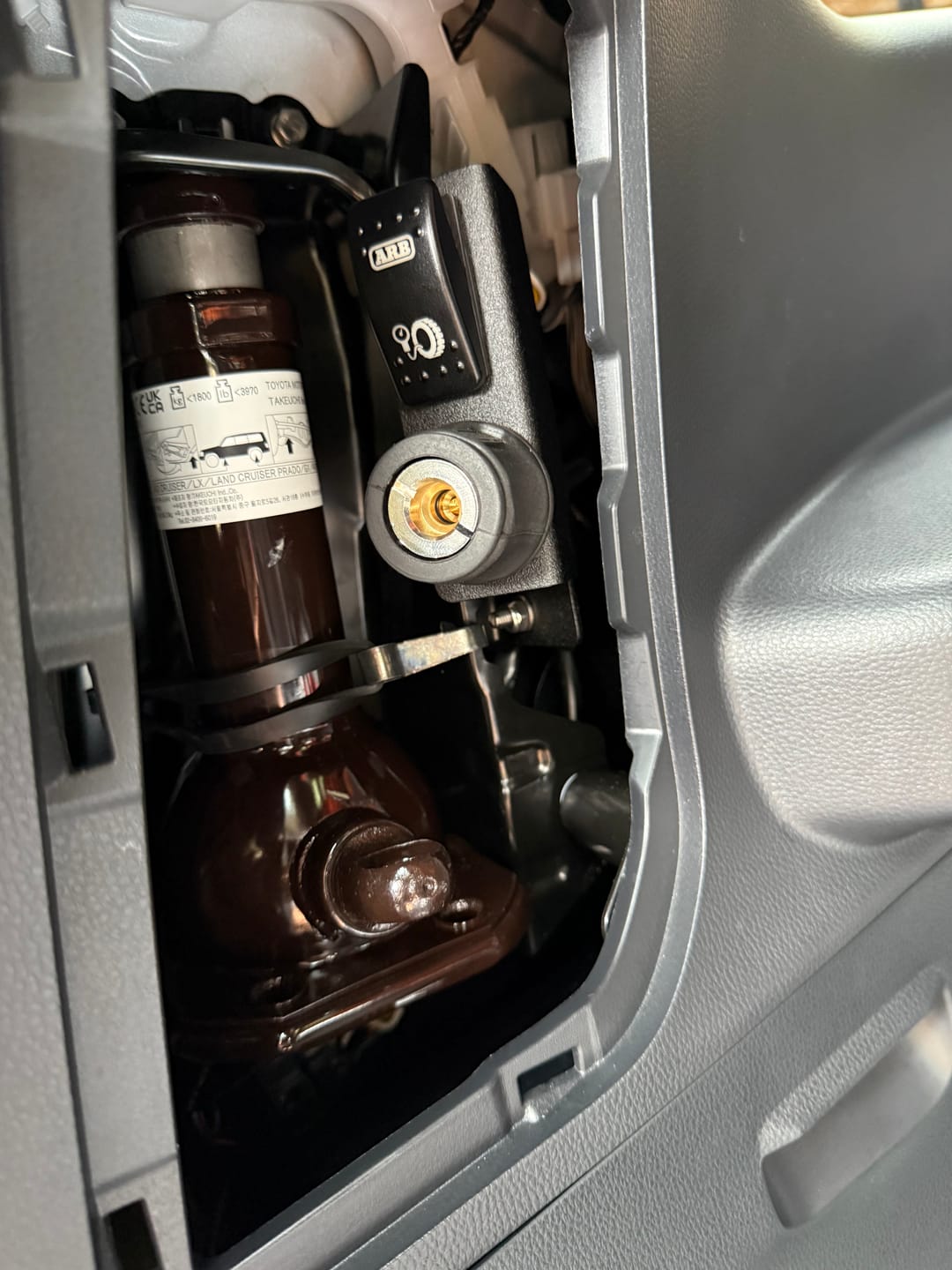 Customer photo review of Compressor/Inverter Bracket - Prado 250 Series - Rear Quarter Panel