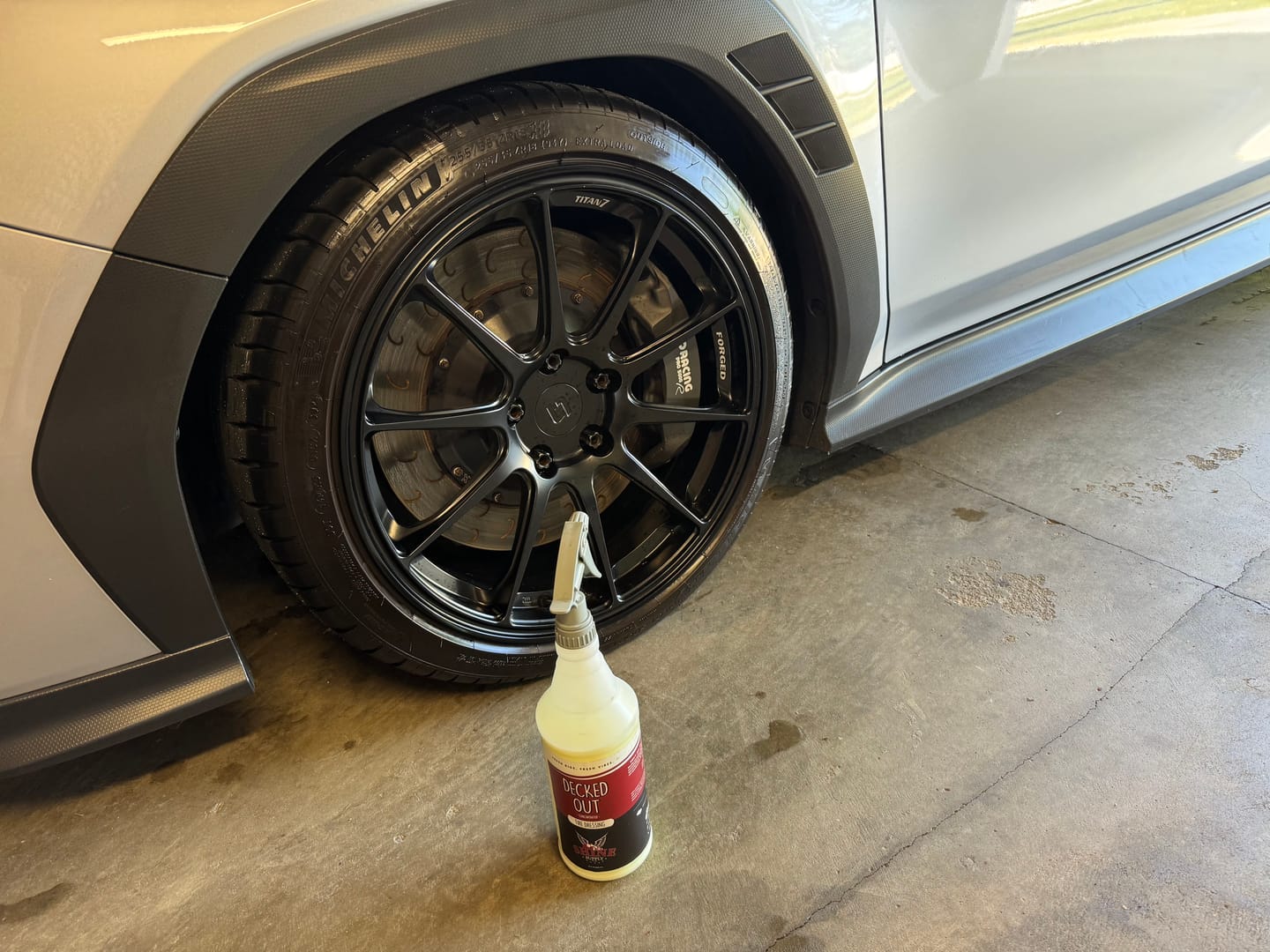 Customer photo review of Decked Out Tire Dressing - Gallon