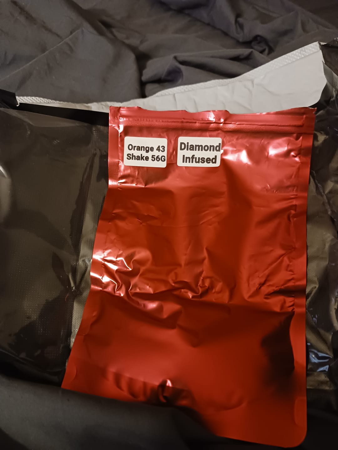 Customer photo review of 💎Orange 43 - Diamond Infused Shake 1oz (Buy 1 Get 1)