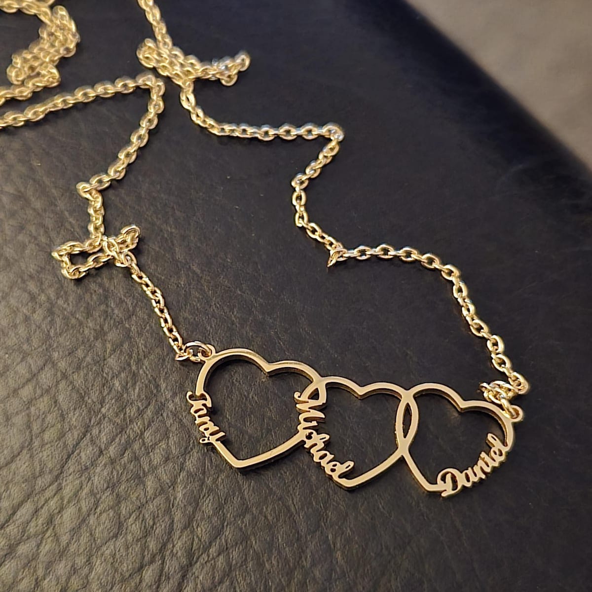 Customer photo review of Personalized Heart & Name Necklace