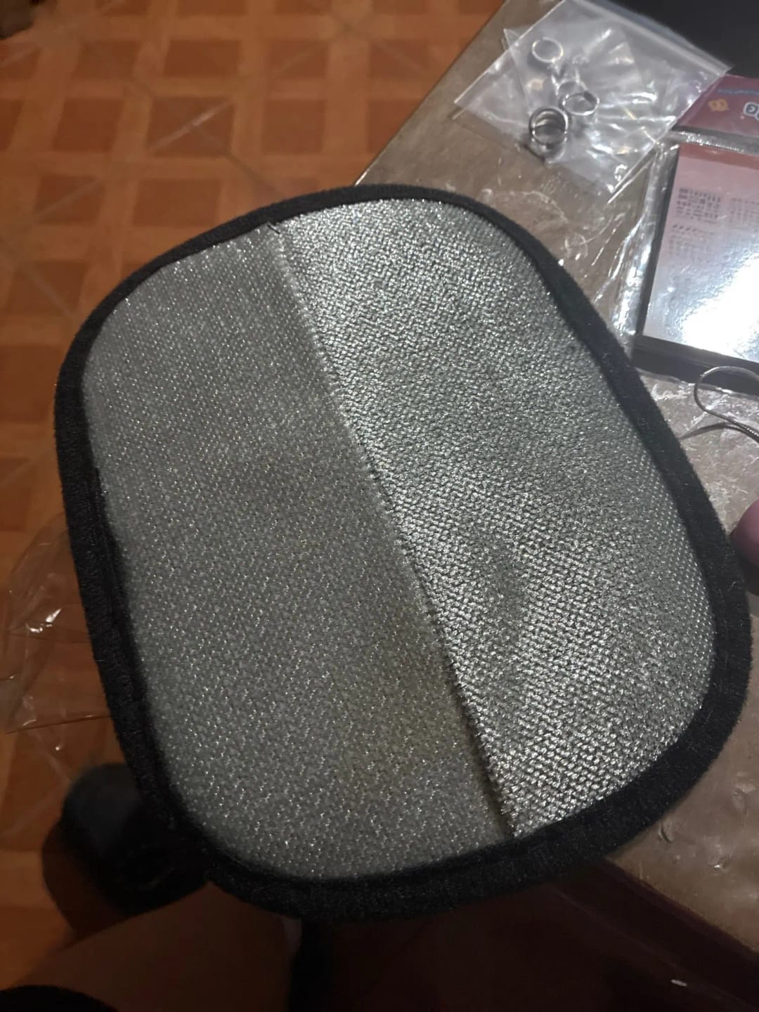 Customer photo review of Double-Sided Reusable Pet Hair Removal Gloves Static-Free Grooming Tools for Pets Efficient Carpet Fur Removal