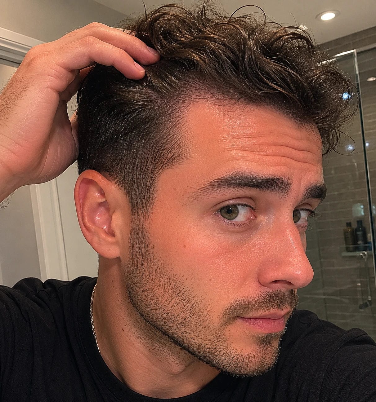 Customer photo review of Korean Scalp Repair Bar for Men