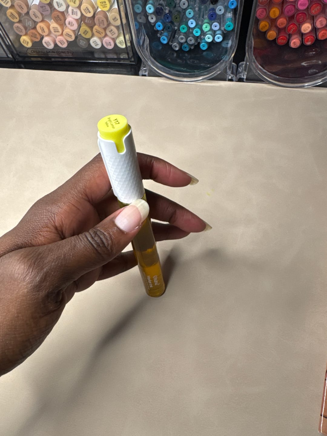 Customer photo review of Ohuhu Marker Ink Y17 / Y080 Refill for Alcohol marker