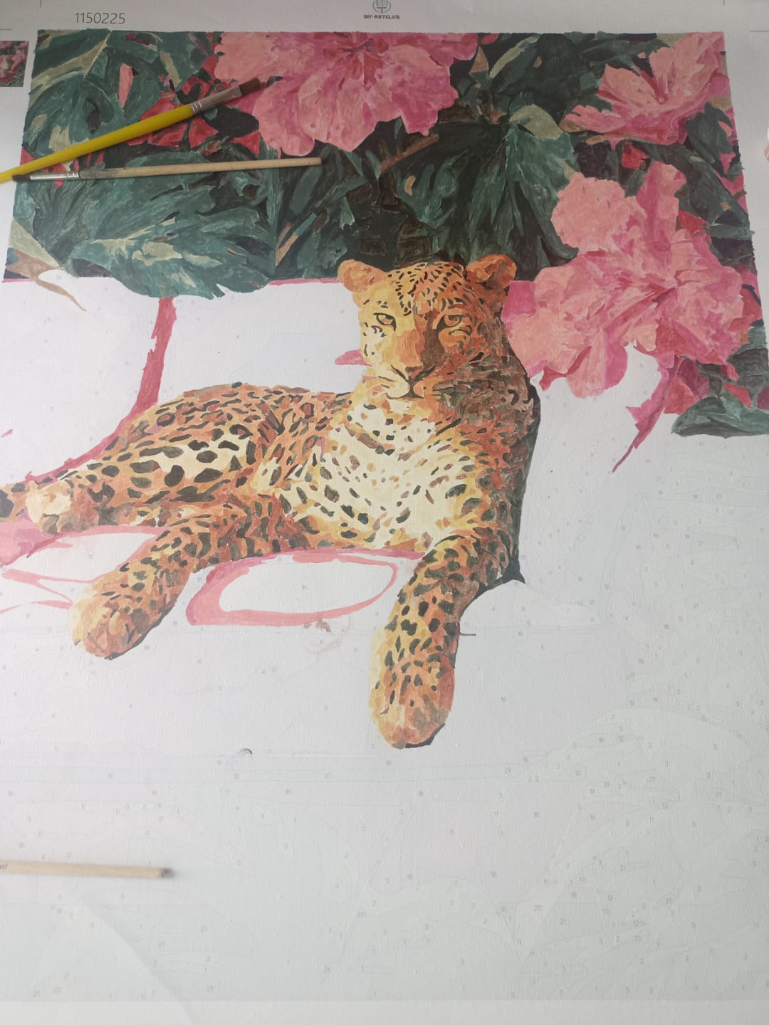 Customer photo review of Wild elegance | Paint by Number