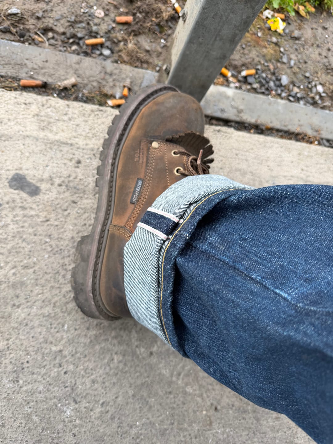 Customer photo review of 1955 Classic Biker Selvedge Denim Jeans