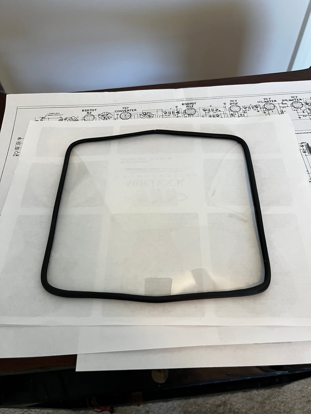 Customer photo review of radio dial rubber glass gasket