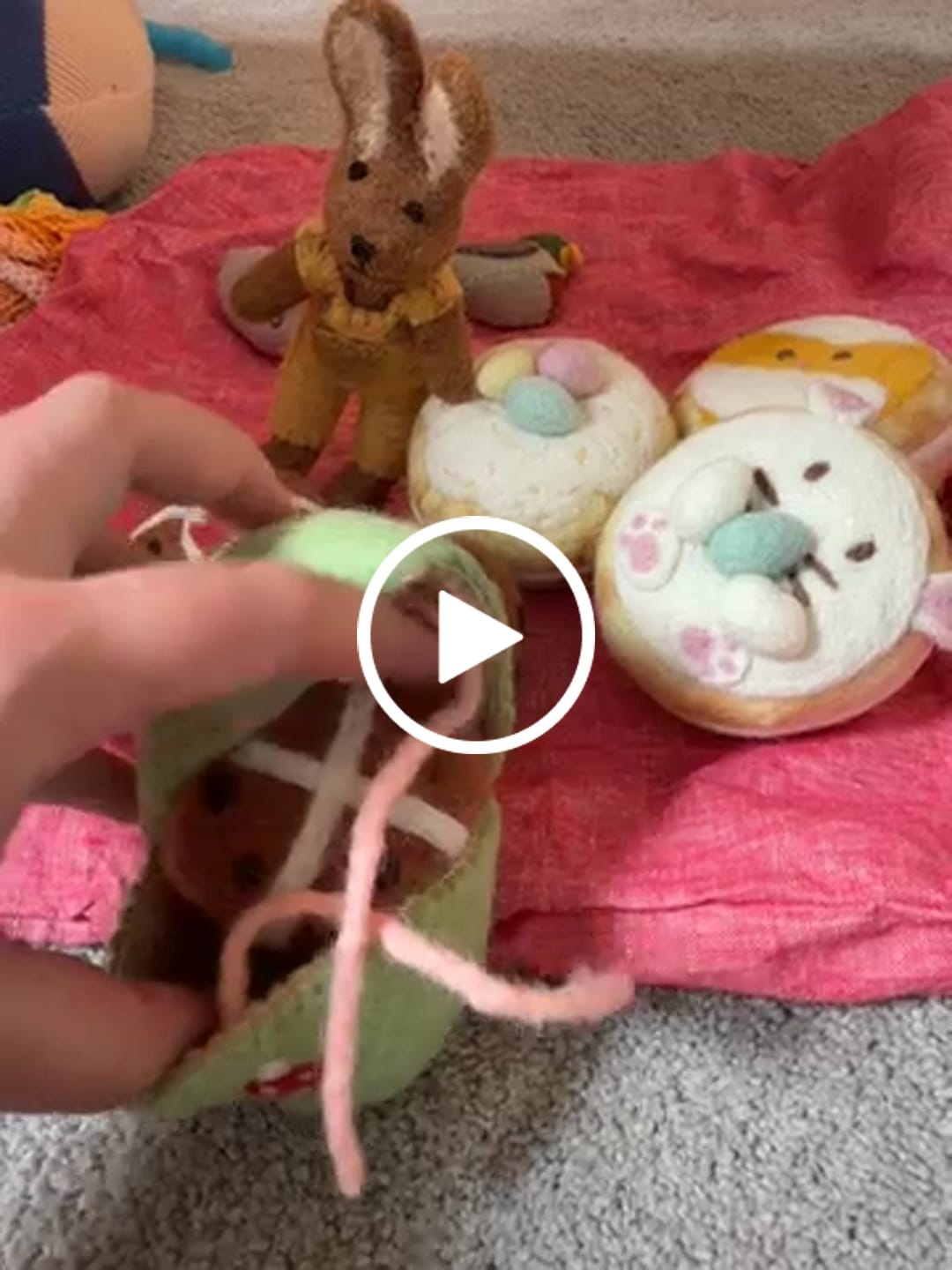 Customer video review of Felt Hot Cross Buns (Set of 3)