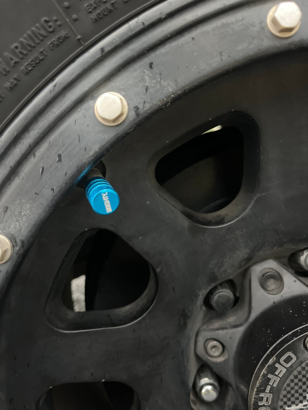 Customer photo review of 80Eighty® Teal Valve Stem Caps