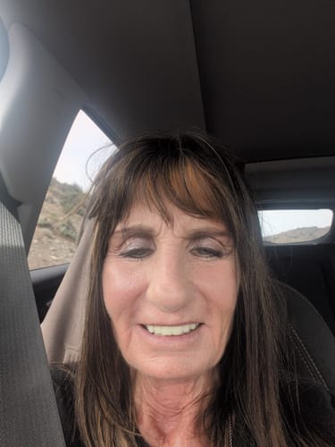 Reviewer's close-up selfie showing the results of the Korean Silk Collagen Ampoule on her skin.