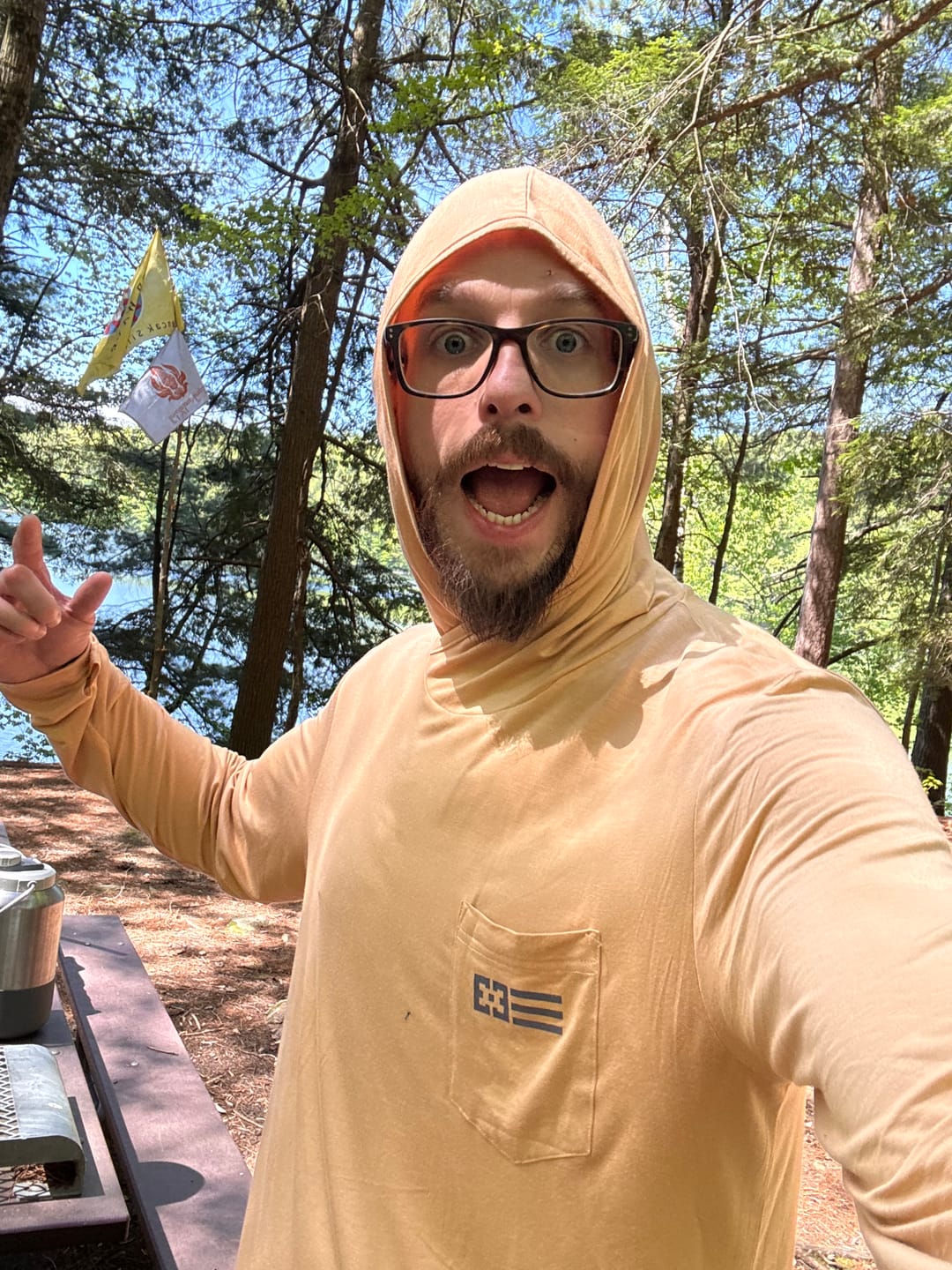 Customer photo review of Original Free Sunshields Bamboo Hooded Long Sleeve Shirt